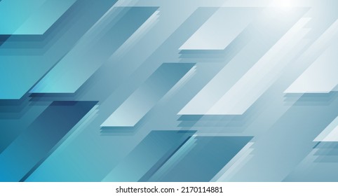 hellblauer, geometrischer, abstrakter technischer Hintergrund. Futuristisches Vektordesign