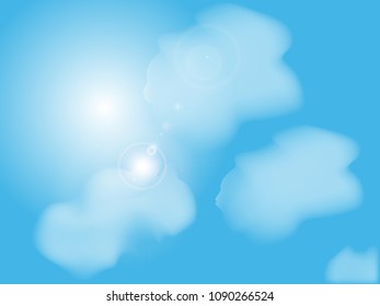 Bright blue sky