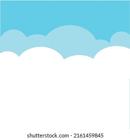 cielo azul brillante con nubes azules