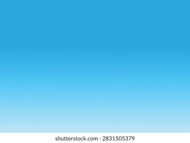 Bright Blue Sky Gradient Background Cloudless Summer Sky Backdrop for Desktop and Design