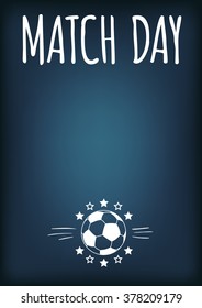 Bright Blue Soccer Theme Editable Background Layout