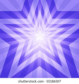 Bright Blue Star Burst Background