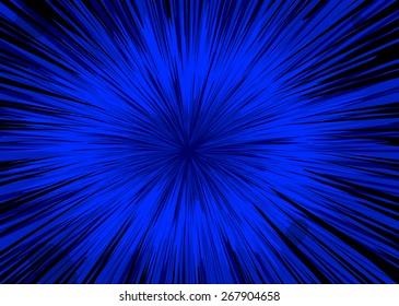Bright Blue Sunburst Background