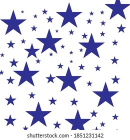 Bright BLUE vector cover with stars. abstract illustration in nature style. patterns for beautiful websites