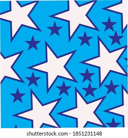 Bright BLUE vector cover with stars. abstract illustration in nature style. patterns for beautiful websites