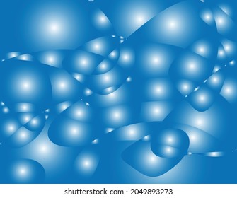 Plantilla brillante azul brillante brillante brillante brillante con brillantes blancos. Plantilla abstracta de vector brillante.