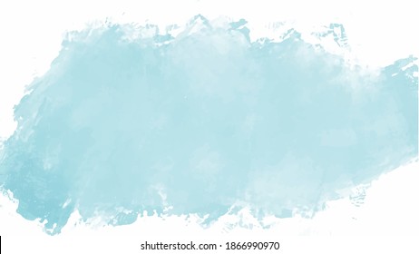 Bright blue watercolor background, vector.
