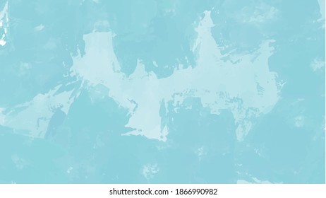 Bright blue watercolor background, vector.