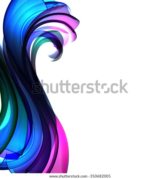 bright blue wave with a deep contrast of light and\
shadow vector