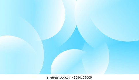Gradiente azul y blanco brillante con composición de círculo geométrico, que ofrece un diseño abstracto limpio y moderno.