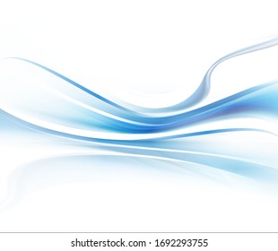 Vector azul y blanco brillante fondo futurista moderno con ondas abstractas y gradiente