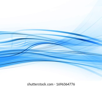 Vector azul y blanco brillante fondo futurista moderno con ondas abstractas y gradiente