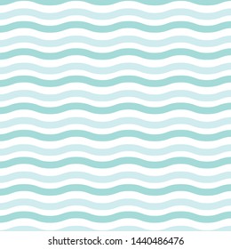 Bright blue and white wavy pattern.