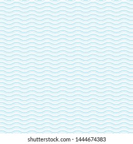 Bright blue and white wavy pattern.