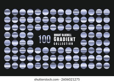 Bright Bluebell 100 Gradient Swatches