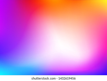 Bright Blurred Background for Celebration Banners and Posters. Abstract Vector Holi Paint Texture. Rainbow Colored Watercolor Splashes.