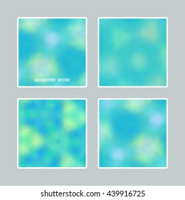 Bright blurred backgrounds set for design you can use a gift card, cover book 