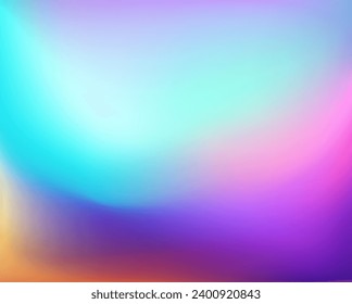 Fondo púrpura rosa azul del gradiente borrosa del teal amarillo azul brillante. Colorido Fondo borroso con lugar para el texto. Vector para su diseño, pancarta, afiche