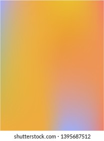 Bright blurred gradient mesh graphics from various combinations of colors and shades. Vector illustration layout. Random splash and spreading spot. Orange color spots that form a bright blurred graphics.