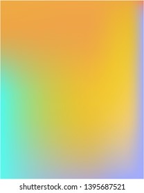 Bright blurred gradient mesh graphics from various combinations of colors and shades. Vector illustration concept. Strange splash and spreading spot. Orange color spots that form a bright blurred graphics.