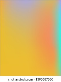 Bright blurred gradient mesh graphics from various combinations of colors and shades. Vector illustration flat. Unreal splash and spreading spot. Orange color spots that form a bright blurred graphics.