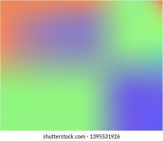 Bright blurred graphics from various combinations of colors and shades. Vector illustration flat. Creative splash and spreading spot. Blue color spots that form a bright blurred graphics.
