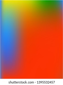 Bright blurred graphics from various combinations of colors and shades. Great splash and spreading spot. Vector illustration presentation. Red color spots that form a bright blurred graphics.