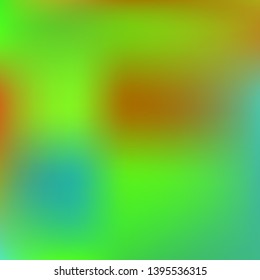 Bright blurred graphics from various combinations of colors and shades. Vector illustration space. Nice splash and spreading spot. Green color spots that form a bright blurred graphics.