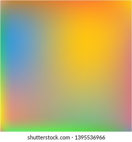 Bright blurred graphics from various combinations of colors and shades. Unreal splash and spreading spot. Vector illustration space. Orange color spots that form a bright blurred graphics.