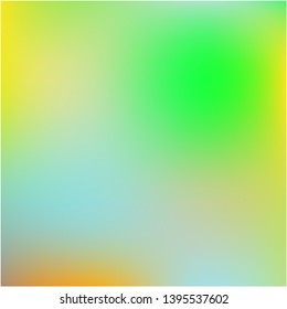 Bright blurred graphics from various combinations of colors and shades. Vector illustration presentation. Interesting splash and spreading spot. Green color spots that form a bright blurred graphics.