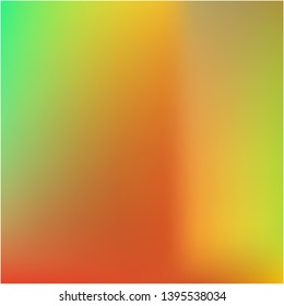 Bright blurred graphics from various combinations of colors and shades. Juicy splash and spreading spot. Vector illustration cover. Orange color spots that form a bright blurred graphics.