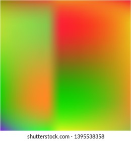 Bright blurred graphics from various combinations of colors and shades. Unreal splash and spreading spot. Vector illustration concept. Green color spots that form a bright blurred graphics.