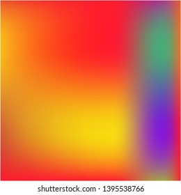 Bright blurred graphics from various combinations of colors and shades. Startling splash and spreading spot. Vector illustration show. Red color spots that form a bright blurred graphics.