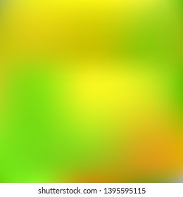 Bright blurred graphics from various combinations of colors and shades. Magic splash and spreading spot. Vector illustration shape. Green color spots that form a bright blurred graphics.