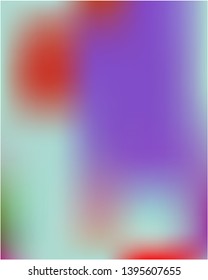 Bright blurred graphics from various combinations of colors and shades. Magic splash and spreading spot. Vector illustration cover. Violet color spots that form a bright blurred graphics.