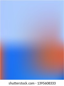 Bright blurred graphics from various combinations of colors and shades. Strange splash and spreading spot. Vector illustration flat. Blue color spots that form a bright blurred graphics.