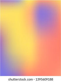 Bright blurred graphics from various combinations of colors and shades. Vector illustration show. Nice splash and spreading spot. Yellow color spots that form a bright blurred graphics.
