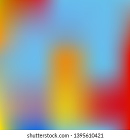 Bright blurred graphics from various combinations of colors and shades. Vector illustration cover. Interesting splash and spreading spot. Blue color spots that form a bright blurred graphics.
