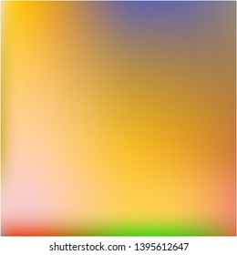Bright blurred graphics from various combinations of colors and shades. Vector illustration flat. Magic splash and spreading spot. Orange color spots that form a bright blurred graphics.