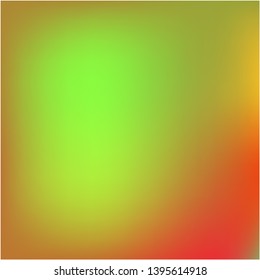 Bright blurred graphics from various combinations of colors and shades. Great splash and spreading spot. Vector illustration layout. Green color spots that form a bright blurred graphics.