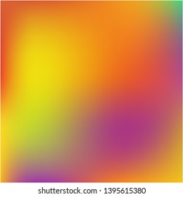 Bright blurred graphics from various combinations of colors and shades. Vector illustration concept. Unreal splash and spreading spot. Red color spots that form a bright blurred graphics.