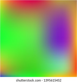 Bright blurred graphics from various combinations of colors and shades. Interesting splash and spreading spot. Vector illustration concept. Green color spots that form a bright blurred graphics.
