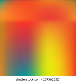 Bright blurred graphics from various combinations of colors and shades. Pretty splash and spreading spot. Vector illustration cover. Orange color spots that form a bright blurred graphics.