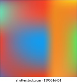 Bright blurred graphics from various combinations of colors and shades. Vector illustration flyer. Great splash and spreading spot. Orange color spots that form a bright blurred graphics.