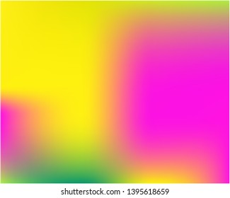 Bright blurred graphics from various combinations of colors and shades. Vector illustration show. Creative splash and spreading spot. Yellow color spots that form a bright blurred graphics.