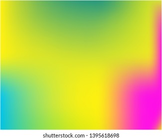 Bright blurred graphics from various combinations of colors and shades. Vector illustration space. Trendy splash and spreading spot. Yellow color spots that form a bright blurred graphics.