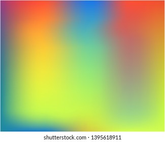 Bright blurred graphics from various combinations of colors and shades. Vector illustration shape. Amazing splash and spreading spot. Yellow color spots that form a bright blurred graphics.