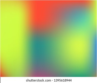 Bright blurred graphics from various combinations of colors and shades. Vector illustration show. Unreal splash and spreading spot. Yellow color spots that form a bright blurred graphics.