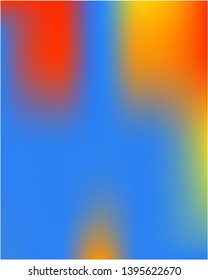 Bright blurred graphics from various combinations of colors and shades. Vector illustration flat. 