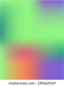 Bright blurred graphics from various combinations of colors and shades. Vector illustration flat. 